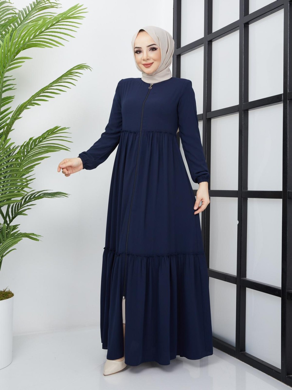 Medina Silk Frilly Dress Color 3