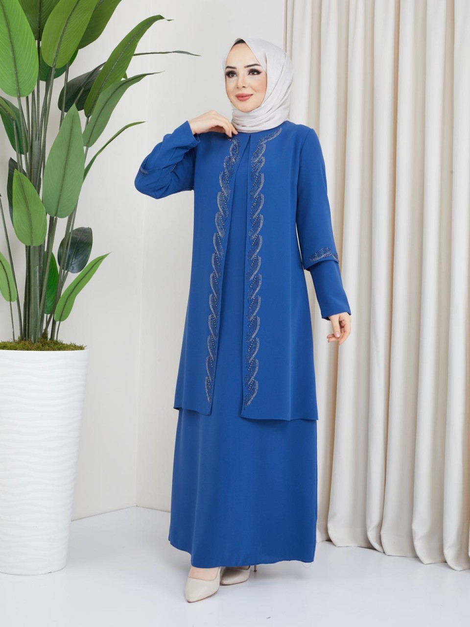 Honeycomb Dress Double Sleeve Color 6