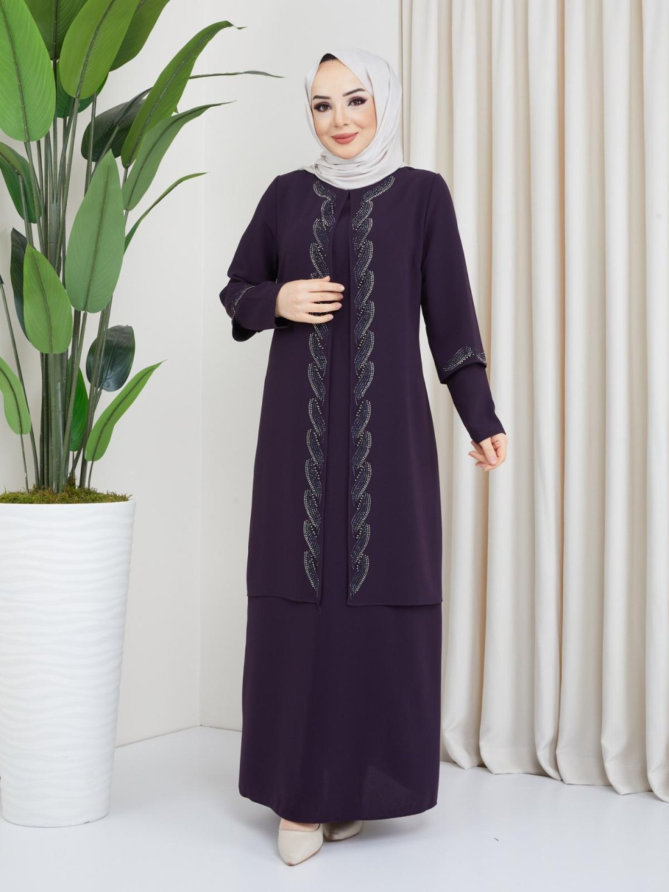 Honeycomb Dress Double Sleeve Color 7